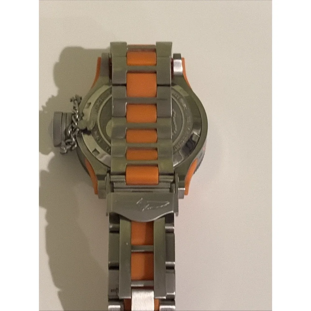 Invicta Lady Diver Orange 40.5mm Camouflage Dial Ladies Watch Working New Battry - Picture 8 of 10